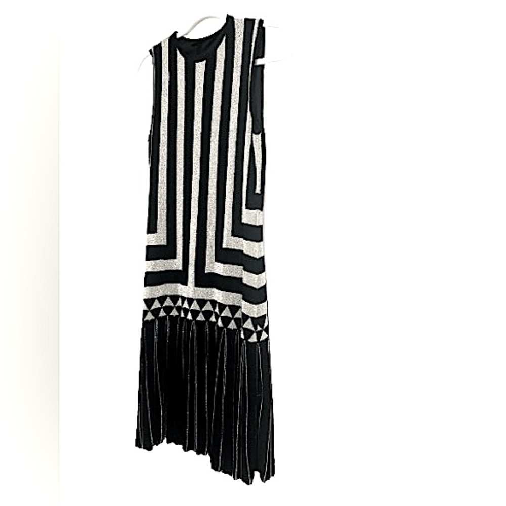 Cynthia Steffe Dress in Black and Silver, Size S - Picture 3 of 8